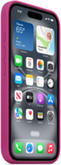 Apple Silicone Case with MagSafe Back Cover Σιλικόνης Φούξια (iPhone 16)