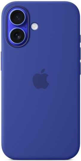 Apple Silicone Case με MagSafe Back Cover Silicone Ultramarine (iPhone 16)