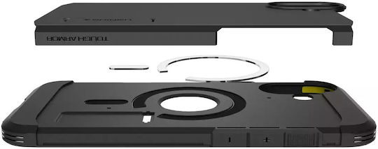 Spigen Tough Armor AI MagFit Umschlag Rückseite Kunststoff 2mm Schwarz (iPhone 16)