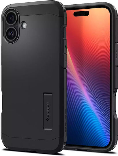 Spigen Tough Armor AI MagFit Umschlag Rückseite Kunststoff 2mm Schwarz (iPhone 16)