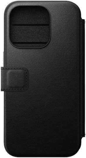 Nomad Back Cover Δερμάτινο 2mm Μαύρο (iPhone 15 Pro)