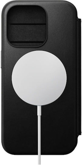 Nomad Back Cover Δερμάτινο 2mm Μαύρο (iPhone 15 Pro)