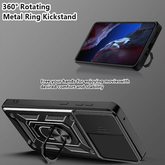 Techsuit Camshield Umschlag Rückseite Kunststoff / Silikon Blau (OnePlus Nord 4)