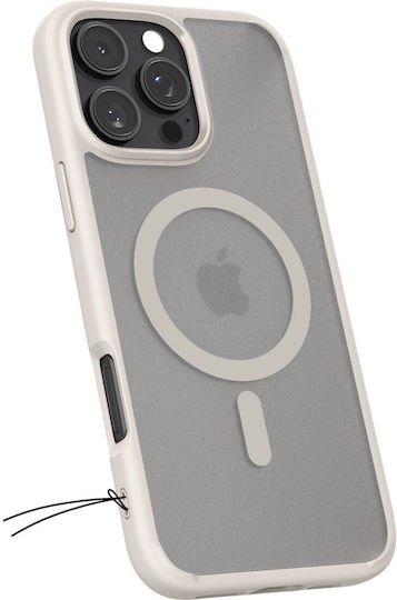 Spigen Ultra Hybrid MagFit Back Cover Plastic 2mm Frost Natural Titanium (iPhone 16 Pro Max)