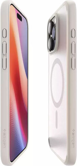 Spigen Ultra Hybrid MagFit Back Cover Plastic 2mm Frost Natural Titanium (iPhone 16 Pro Max)