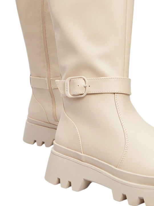 Kande Damenstiefel Weiß