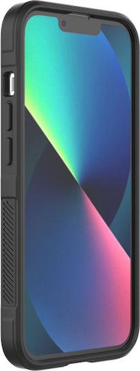 Techsuit Shield Umschlag Rückseite Silikon Schwarz (iPhone 13)