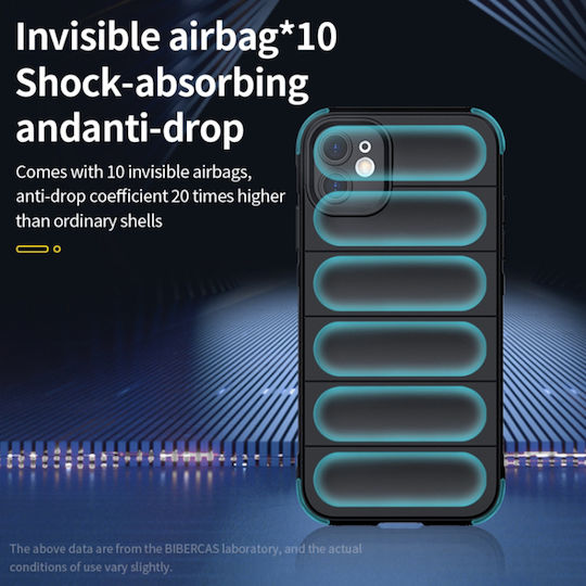Techsuit Shield Umschlag Rückseite Silikon Schwarz (iPhone 13)
