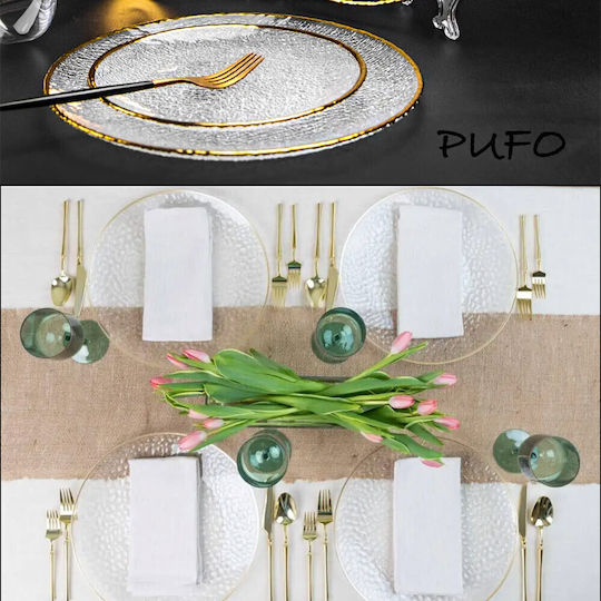 Διακοσμητικός Δίσκος Rund 35x35cm 1Stück Διακοσμητικός Δίσκος Rund 35x35cm 1Stück