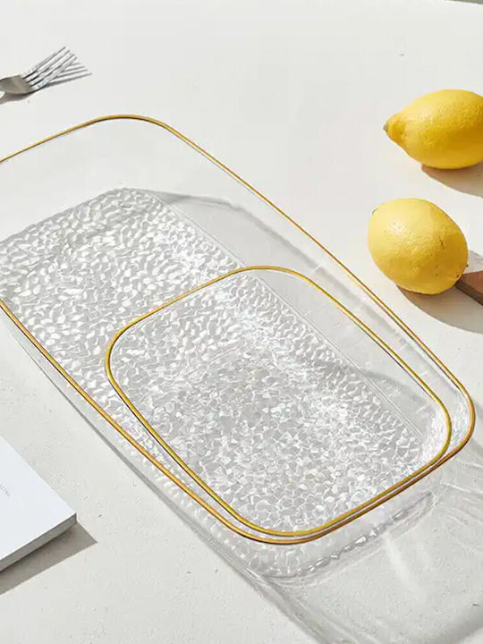 Tavă Decorativă Sticlă Dreptunghiulară 26x18cm 1buc