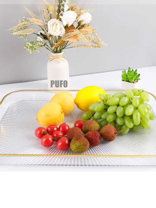 Διακοσμητικός Δίσκος Glas Rechteckig 35x25cm 1Stück