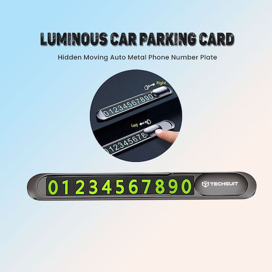 Techsuit Temporary Parking Plate