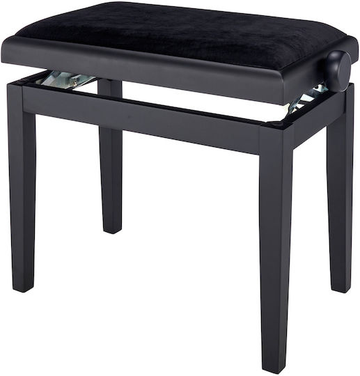 Gewa Adjustable Piano Bench Satin Black L52xW30xH48-57cm