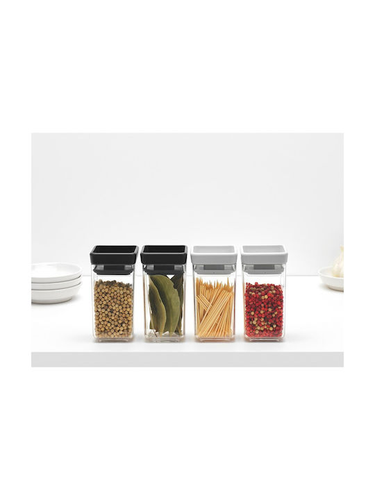Brabantia Vase General Use with Lid Plastic Gray 150ml