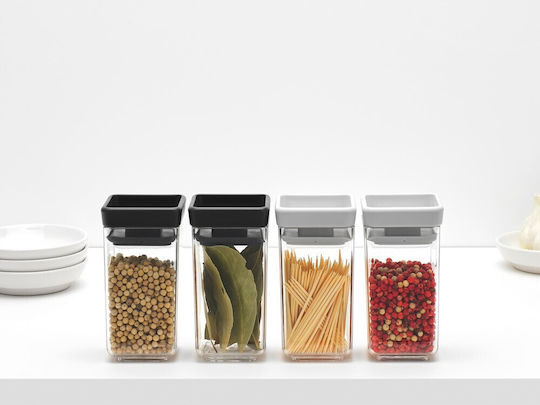 Brabantia Vază Utilizare Generală Cu Capac Plastic Gri 150ml 1 Bucată