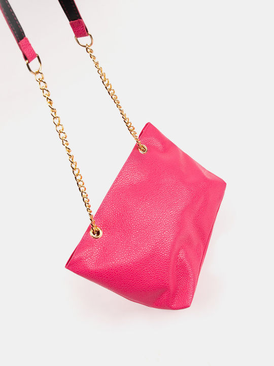 Fuchsia Chain Shoulder Bag