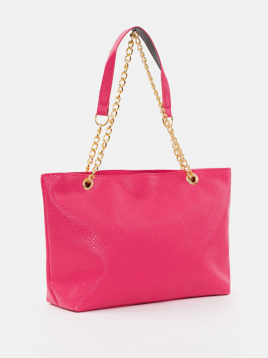 Fuchsia Chain Shoulder Bag