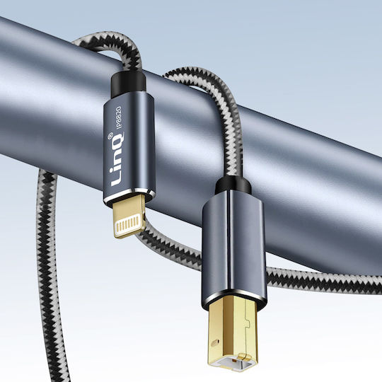 Кабел за принтер Ipad Iphone Usb-b Плетен найлон Linq 1.5м