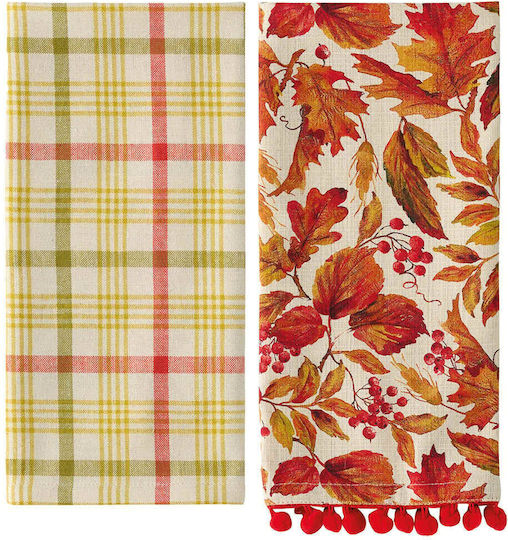 Kentia Fazzy Towel from 100% Cotton in Orange Color 40x60cm 2pcs Kentia Fazzy Towel from 100% Cotton in Orange Color 40x60cm 2pcs