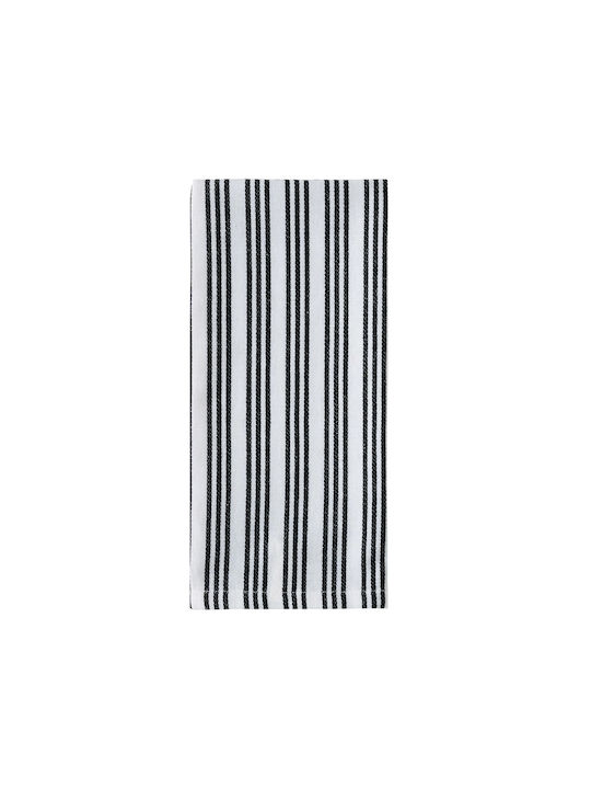 Kentia Fazzy Towel from 100% Cotton in Black Color 40x60cm 3pcs