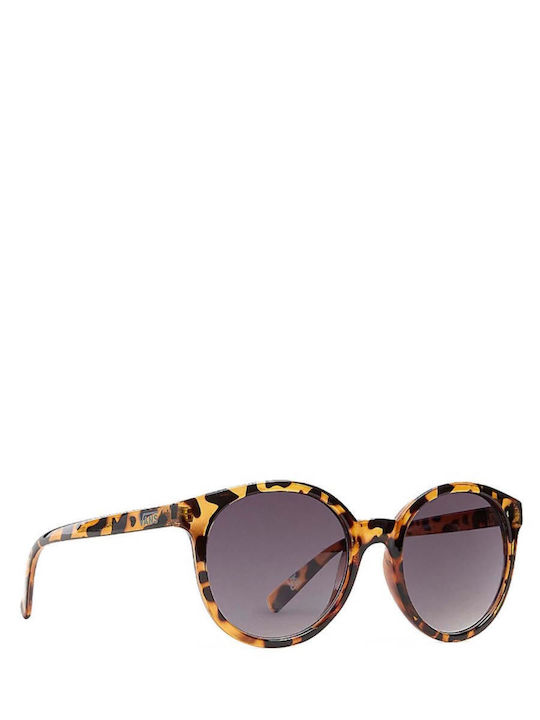 Vans RISE AND SHINE Women's Sunglasses with Brown Tartaruga Plastic Frame and Gray Gradient Lens VN000HEE161