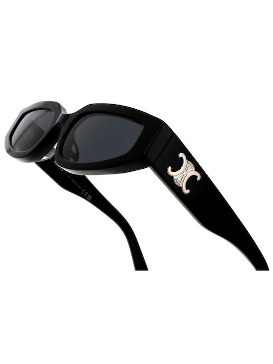 Celine Women's Sunglasses with Black Plastic Frame and Black Lens CL40269U-01A