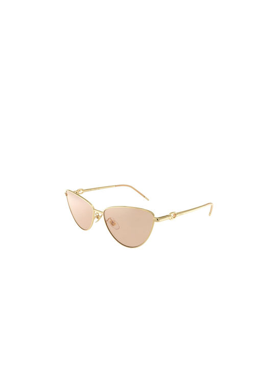 Furla Women's Sunglasses with Rose Gold Metal Frame and Pink Lens SFU715 300Y