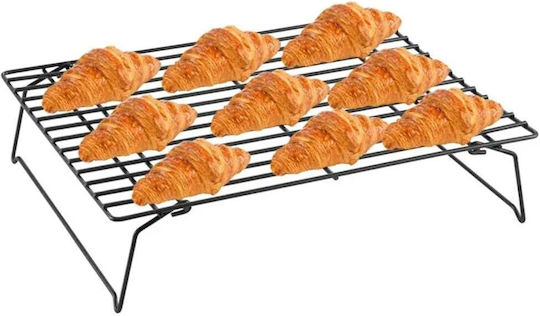 Metallic Support Legs Kitchen Ideal Cooling Cakes Donuts Cake Layers Cookies Biscuits Tiered Model 40 X 25 Cm