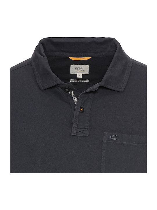 Polo Long Sleeve Blouse Navy Blue