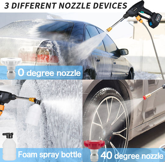 Pressure Washer Battery 18V 1x2Ah with Pressure 30bar