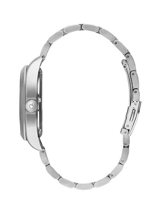 Quantum Uhr Automatisch mit Silber Metallarmband