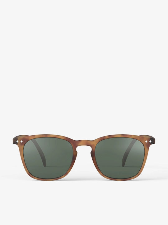 Izipizi Sunglasses Brown with Acetate Frame & Green Lens