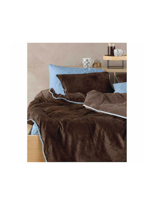 Kentia Duvet Cover Queen 220x240 Ivanna 04 Brown