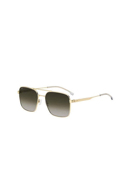 Hugo Boss Men's Sunglasses with Gold Metal Frame and Brown Gradient Lens Boss 1695/S J5G/9K