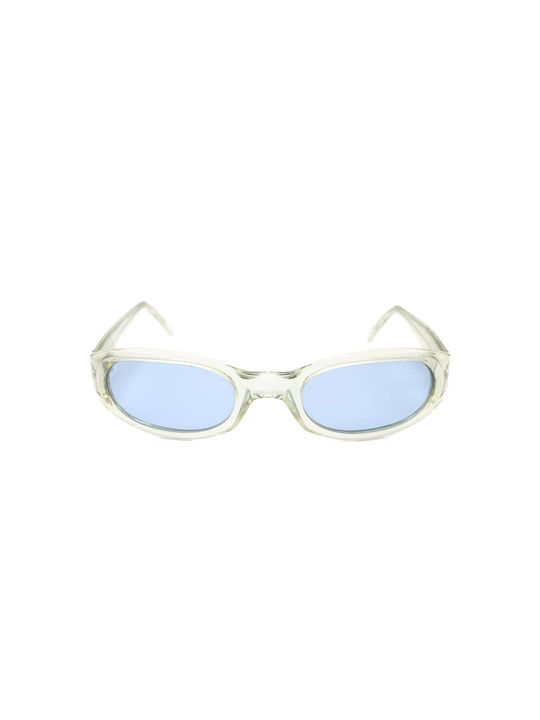 Vogue Women's Sunglasses with Transparent Plastic Frame and Light Blue Lens VO2215S 1035/4