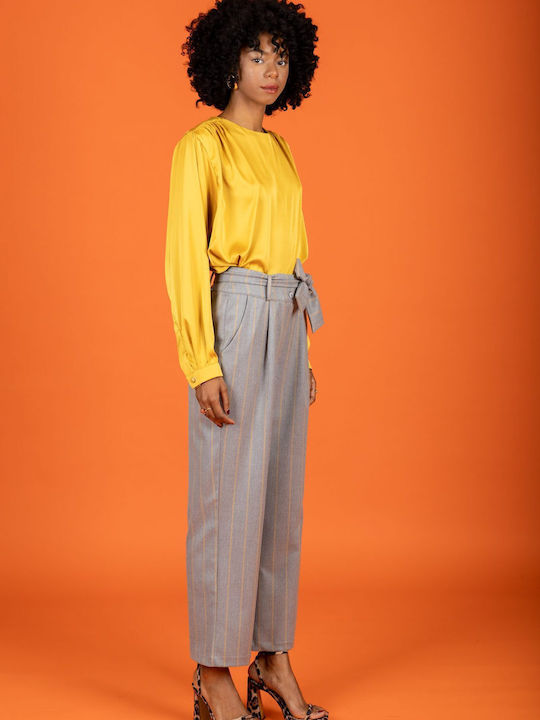 Women's Chino Trousers Slim Fit Gray