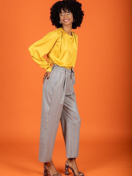 Women's Chino Trousers Slim Fit Gray