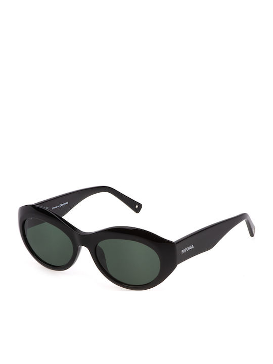Sting Women's Sunglasses with Black Plastic Frame and Black Lens
