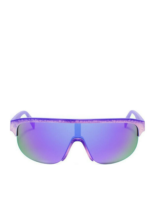 Italia Independent Men's Sunglasses with Purple Plastic Frame and Purple Lens 0911.014.016