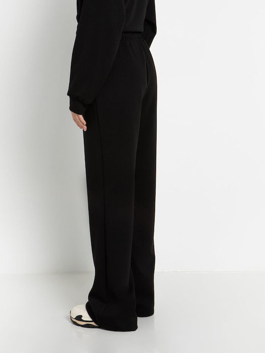 Toi&Moi Women's Fabric Trousers Black