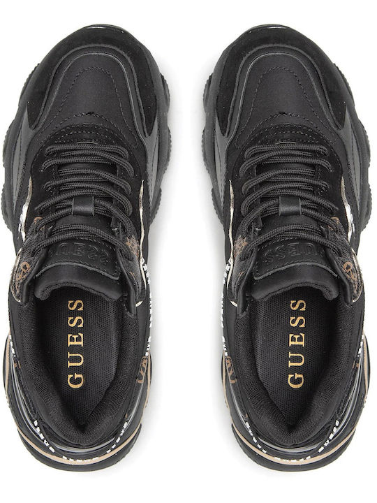 Damen Chunky Sneakers Black / Gold