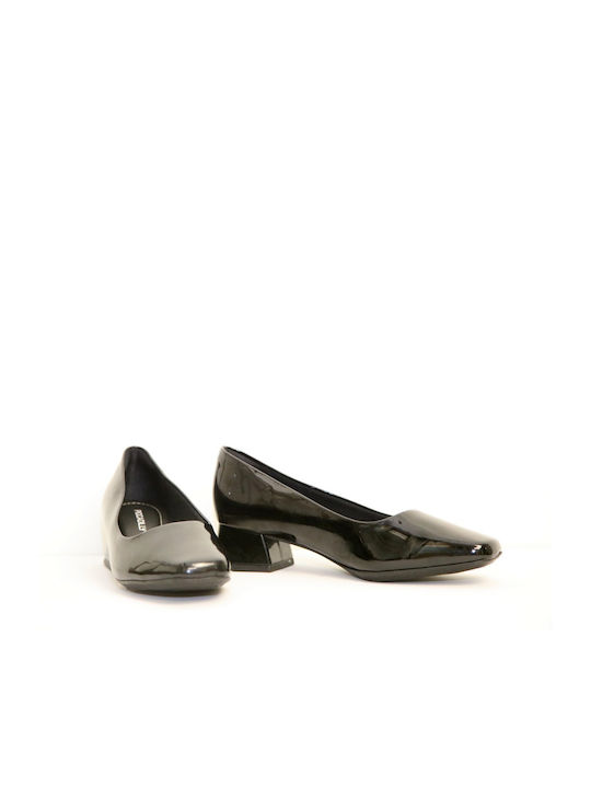 Piccadilly Anatomic Patent Leather Black Low Heels