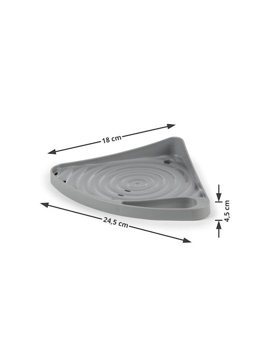 Rosmarino Gray Kitchen Sink Organizer Base 24.5x18x4.5cm