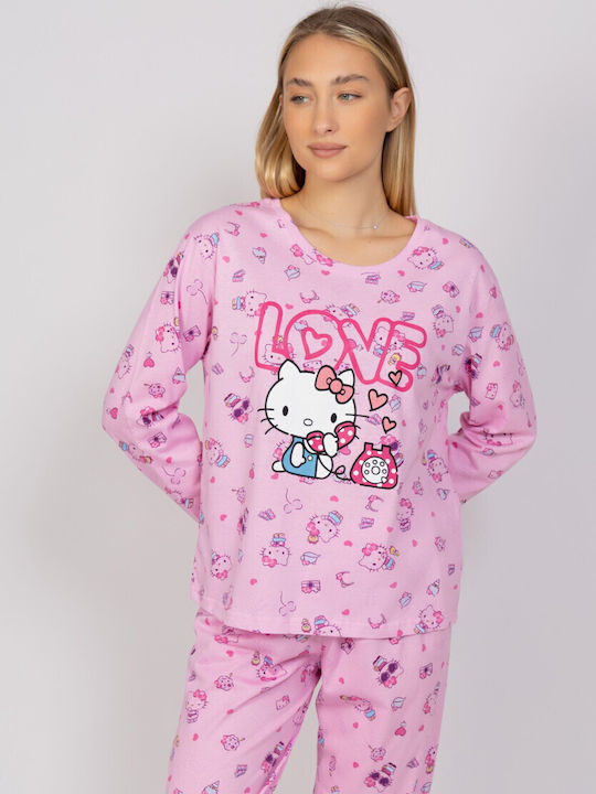 Sexen Winter Women's Pyjama Set Pink