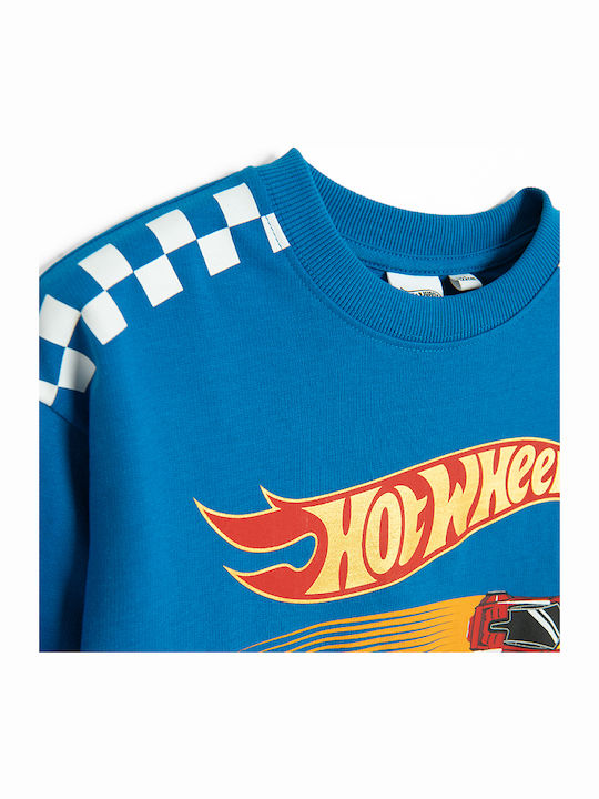 Детски Суичър Blue Hot Wheels
