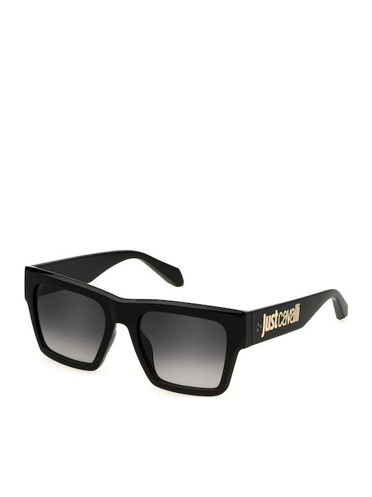 Just Cavalli Unisex Γυαλιά Ηλίου με Μαύρο Κοκκάλινο Σκελετό και Μαύρο Ντεγκραντέ Φακό SJC038 0Z42