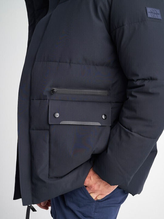 Μπουφάν Puffer Navy Blue