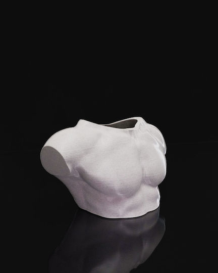 3D Art Shop Βάζο Πλαστικό Γκρι 15x12.5xΥ20cm 3D Art Shop Βάζο Πλαστικό Γκρι 15x12.5xΥ20cm