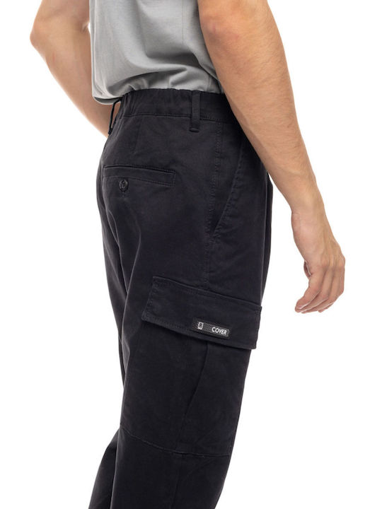 Cover Trousers Cargo Elastic in Regular Fit Black