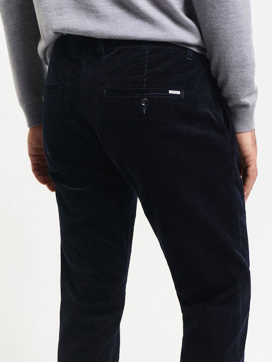 Chino Trousers In Slim Fit Dark Blue